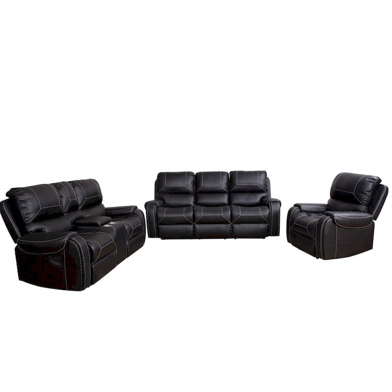 Contemporary Reclining Seating Collection Functional Sectional Sofa Set