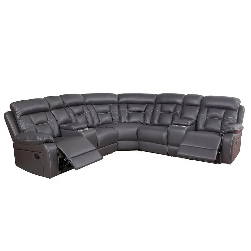 Contemporary Reclining Seating Collection Functional Sectional Sofa Set