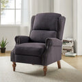 Terri Traditional Roll Arm Manual Recliner with Solid Wood Legs by HULALA HOME