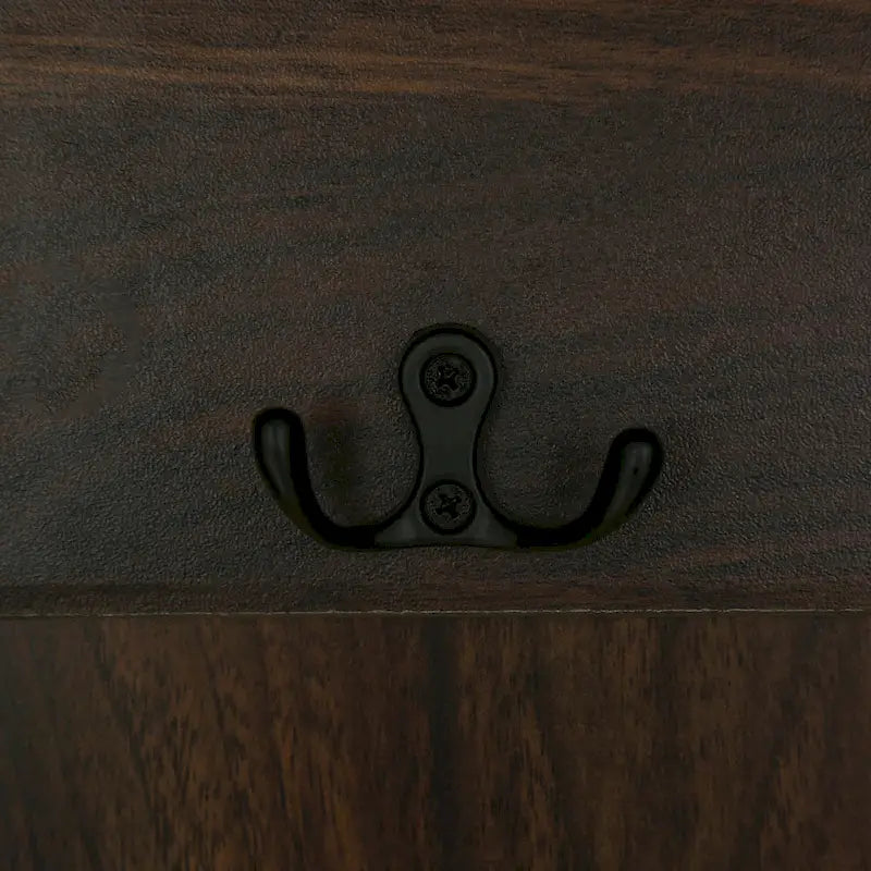 3-in-1 Design Hall Tree with 3 Hooks and Storage Bench - 47.24W x 70.9H x 15.74D