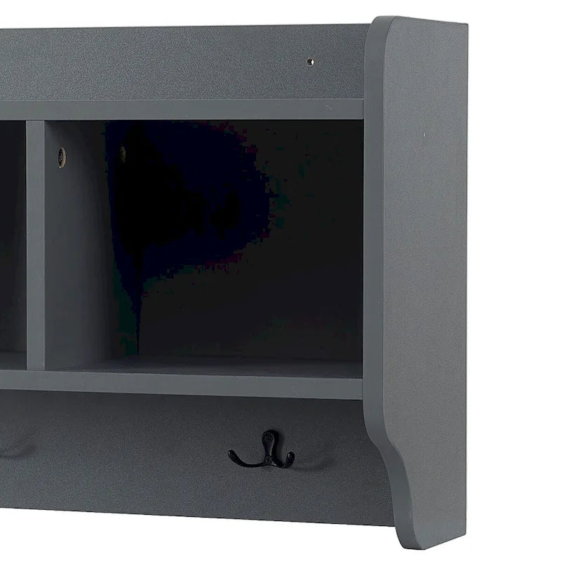 Multi-Functional Freestanding Wooden 4-in-1 Modular Hall Tree