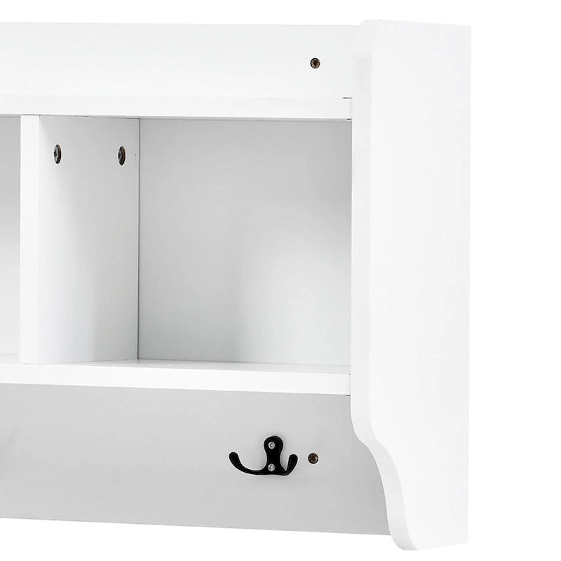 Multi-Functional Freestanding Wooden 4-in-1 Modular Hall Tree