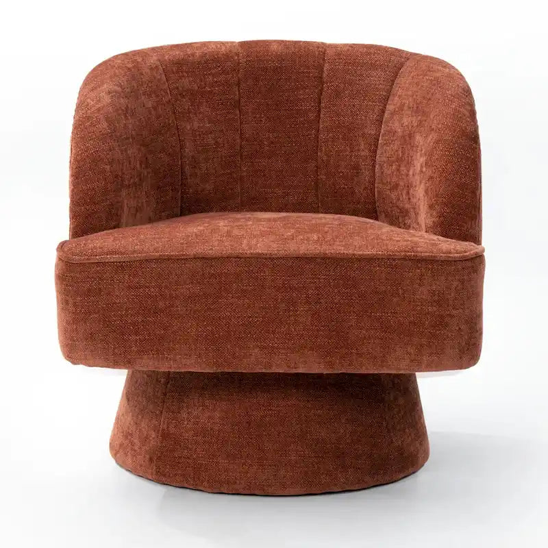 Upholstered Swivel Accent Chair Armchair, Barrel Chair, Club Chair
