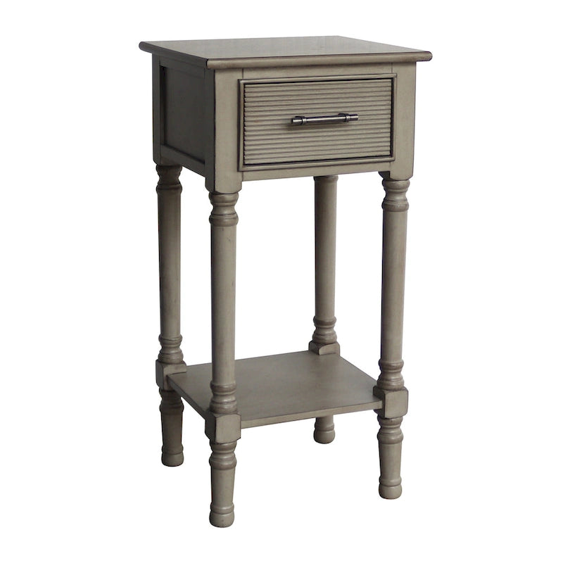 Vera French Country End Accent Table With Storage