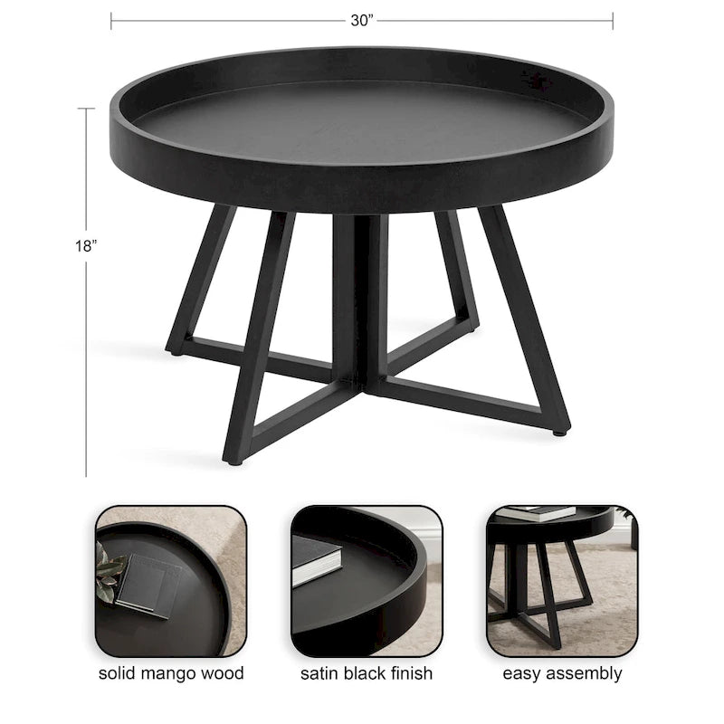 Kate and Laurel Avery 30-inch Round Coffee Table - 30 Diameter