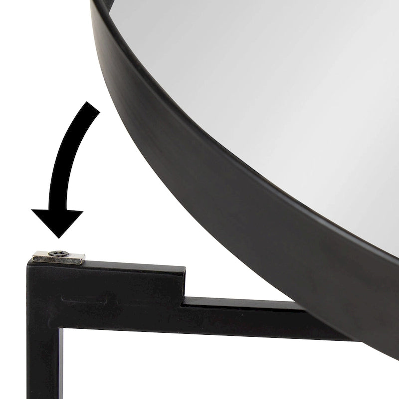 Kate and Laurel Celia Round Metal Side Table - 18.25x18.25x22