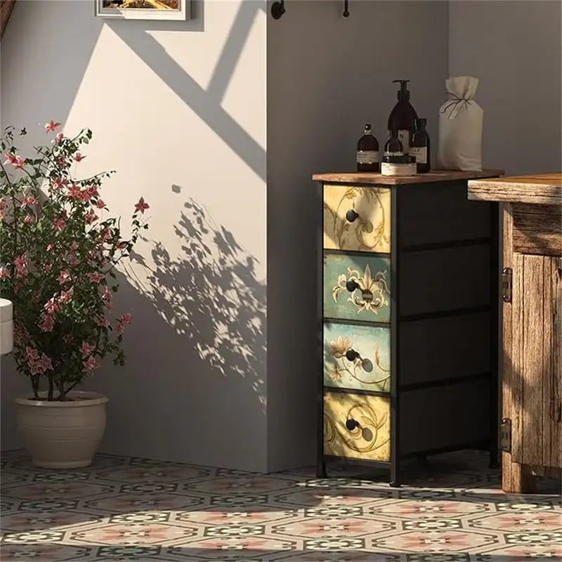 Sofa End Table for Living Room Entryway Dresser Storage 3 Drawers
