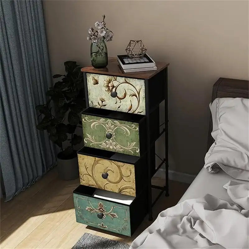 Sofa End Table for Living Room Entryway Dresser Storage 3 Drawers