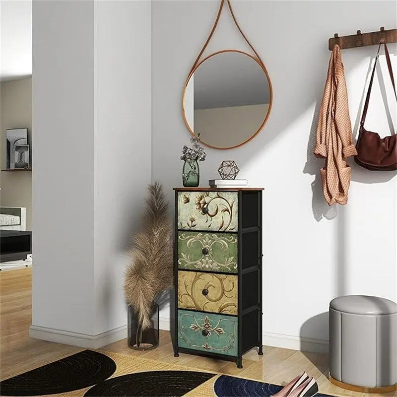 Sofa End Table for Living Room Entryway Dresser Storage 3 Drawers