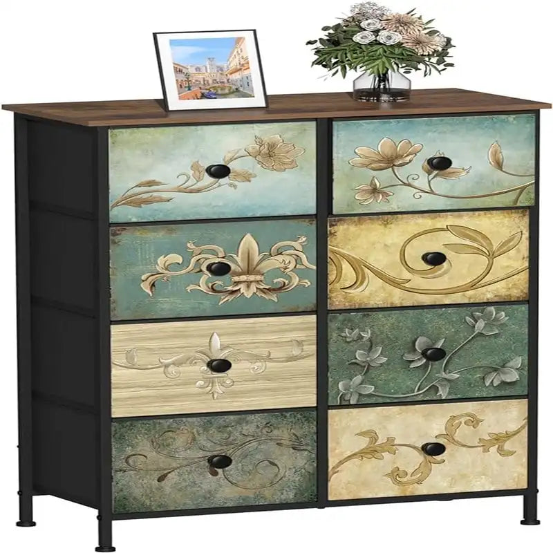 Sofa End Table for Living Room Entryway Dresser Storage 3 Drawers