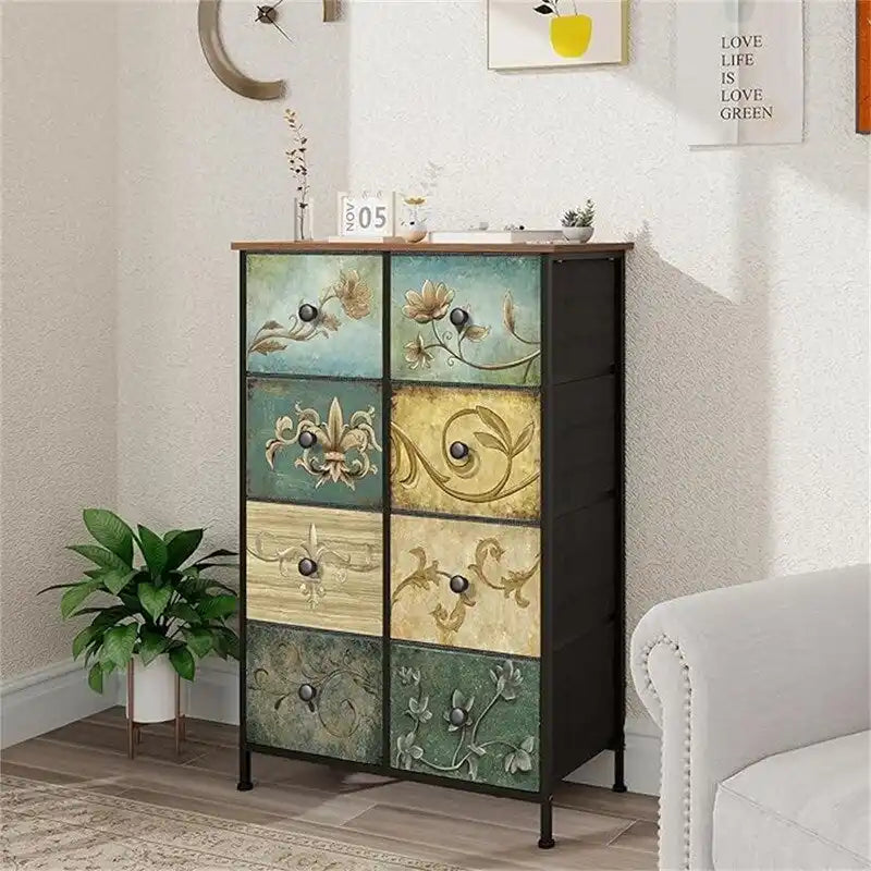 Sofa End Table for Living Room Entryway Dresser Storage 3 Drawers