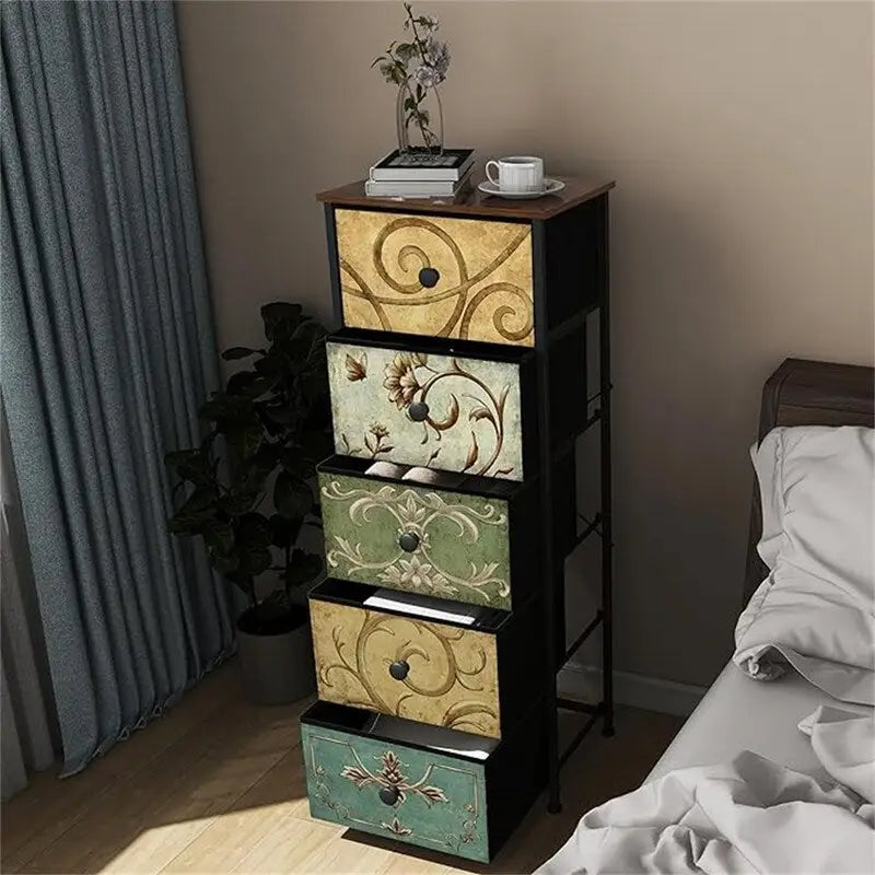 Sofa End Table for Living Room Entryway Dresser Storage 3 Drawers