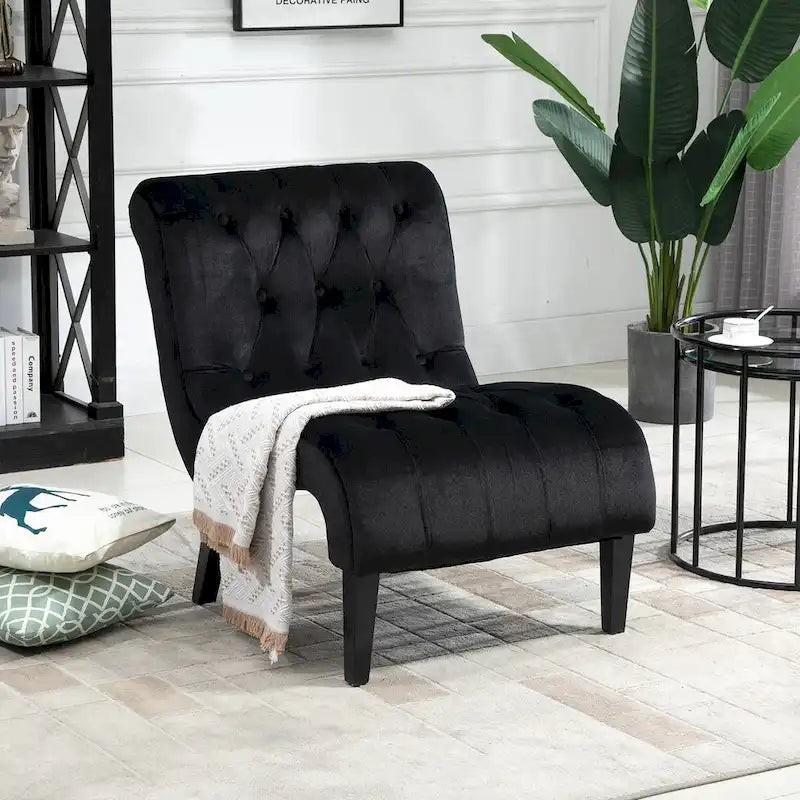 AVAWING Set of 2 Armless Accent Upholstered Lounge Chair
