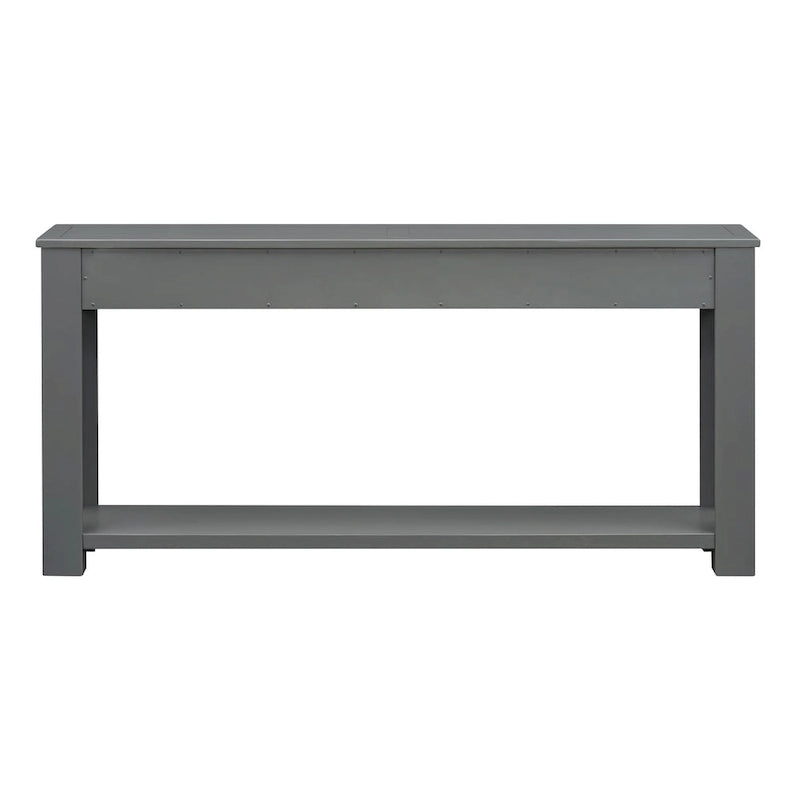 Console Table/Sofa Table with Storage Drawers and Bottom Shelf for Entryway Hallway