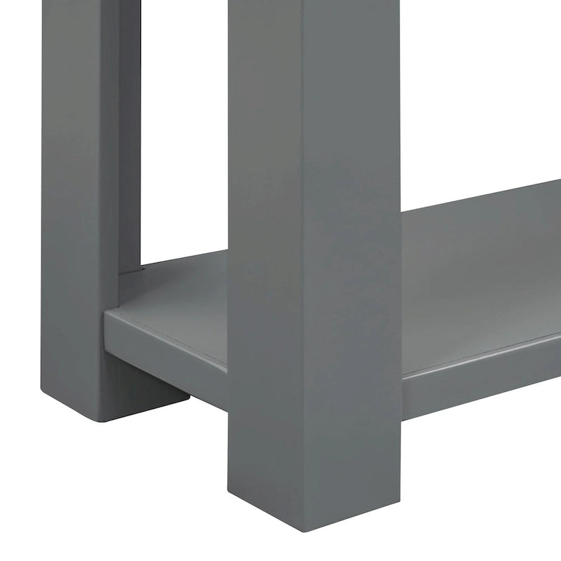 Console Table/Sofa Table with Storage Drawers and Bottom Shelf for Entryway Hallway