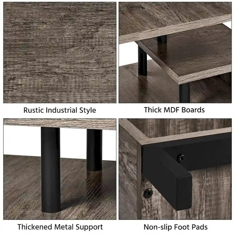 Yaheetech Wooden Small Space TV Stand for Living Room