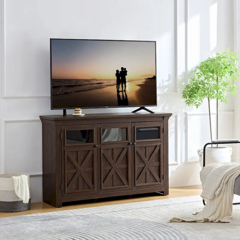 53 Bar Wine Bar Storage Cabinet Adjustable Shelves Buffet/Sideboard