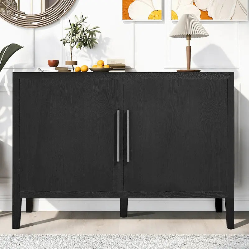 47 Vintage Style Wood Kitchen Accent Buffet Sideboard Cabinet