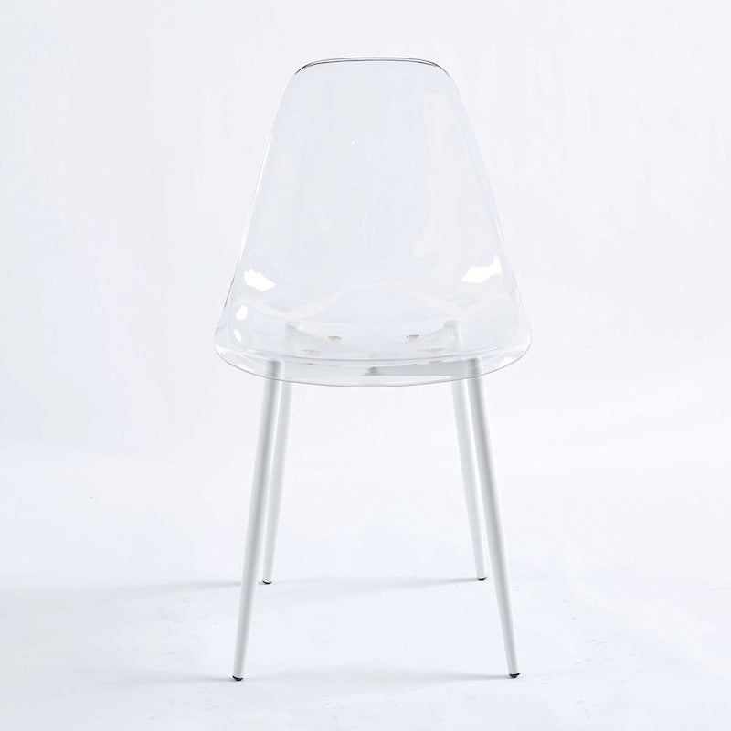 dining chair,set of 4,metal leg,plastic seat for Living Room