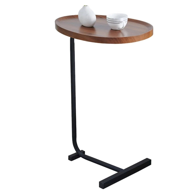 C-Shaped Side Table, Small Sofa Table For Living Room