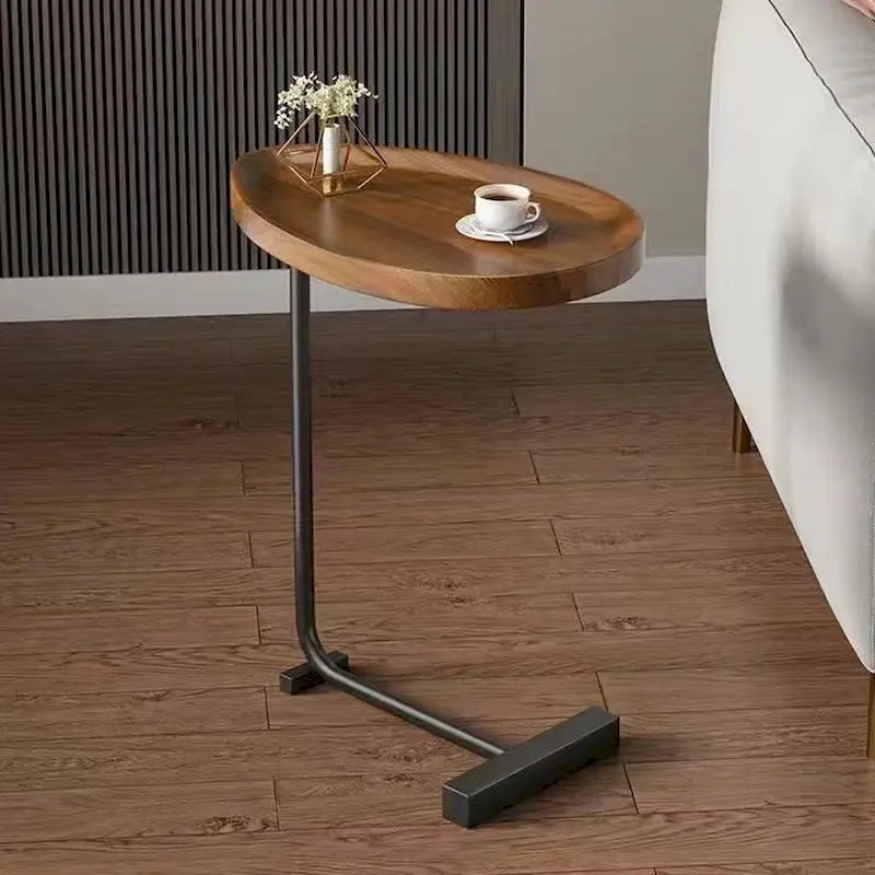 2-Pieces C-Shaped Side Table Coffee Table Small Sofa Table