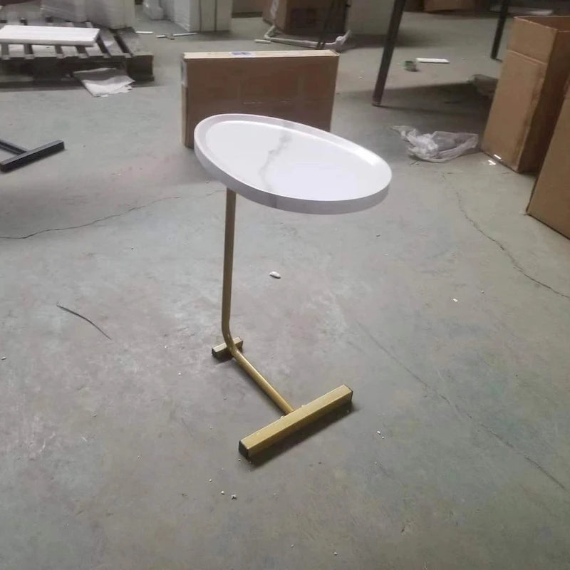 2-Pieces C-Shaped Side Table Coffee Table Small Sofa Table