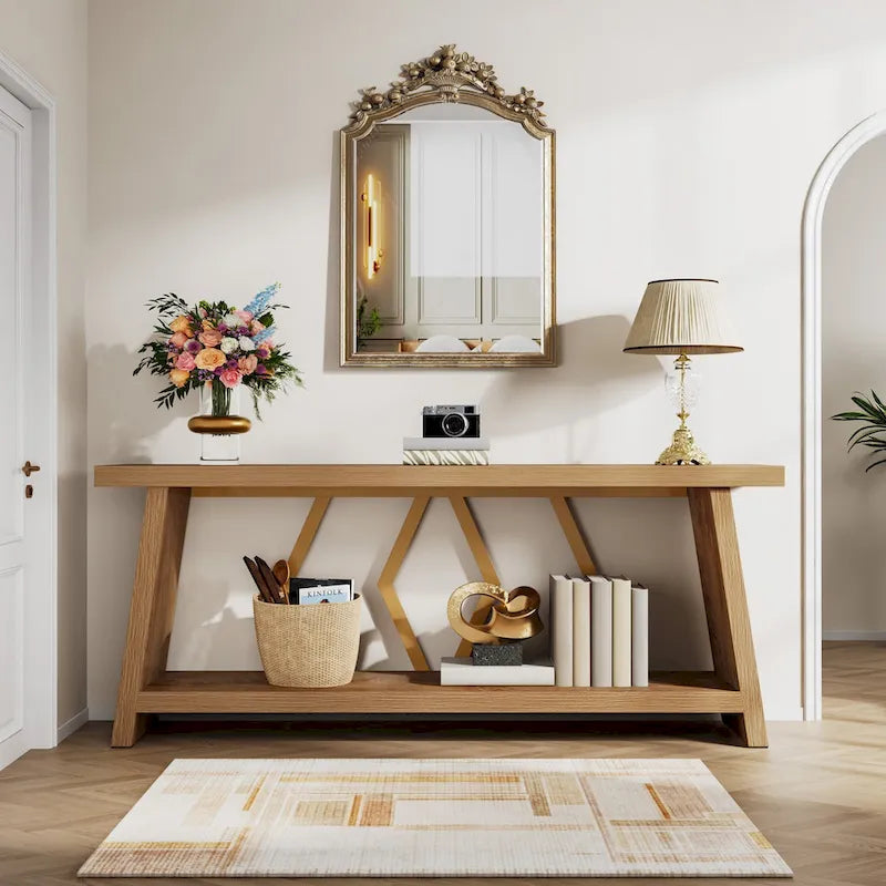 70.9-Inch Console Sofa Table with Storage for Entryway Living Room