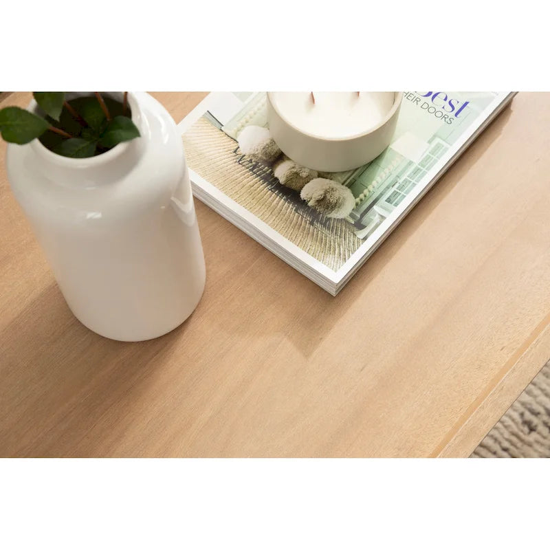 Kate and Laurel Eastmont Rectangle Wood Coffee Table