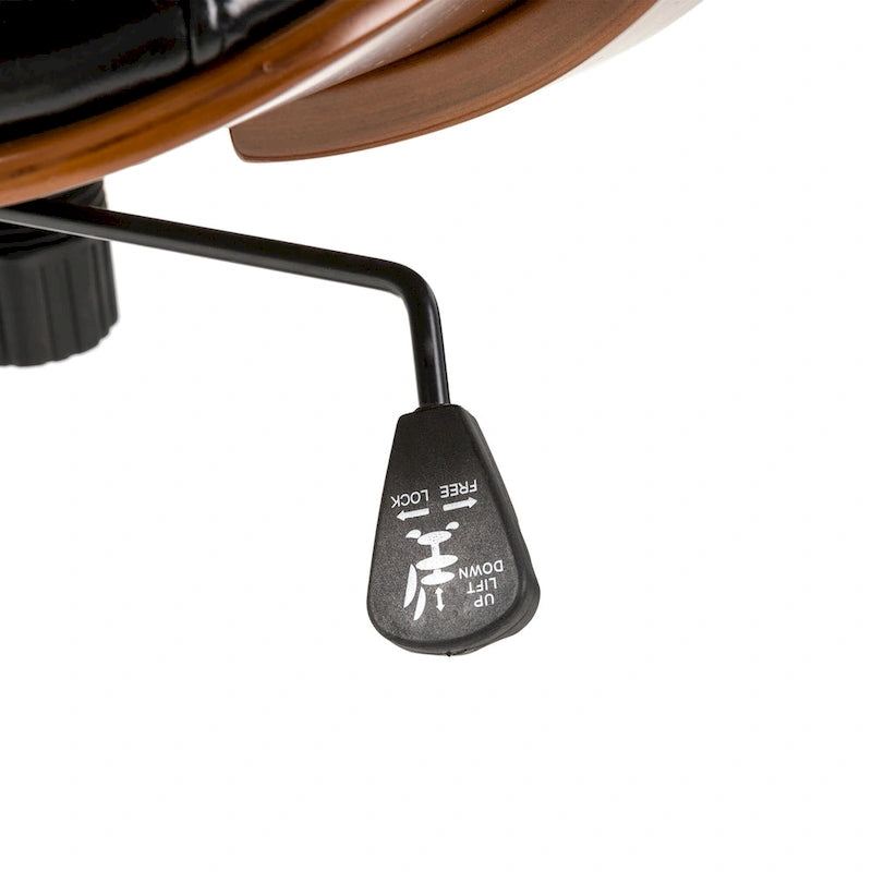 Glitzhome Modern Ergonomic Faux Leather Gaslift Adjustable Swivel Office Task Chair