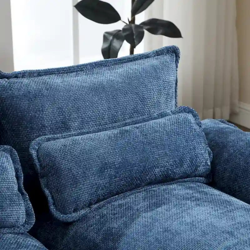 U-shaped reversible chenille comfortable fabric combination sofa