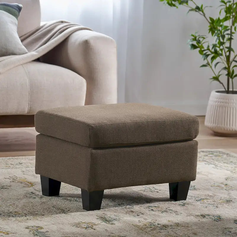 1PCS Fabric Ottoman