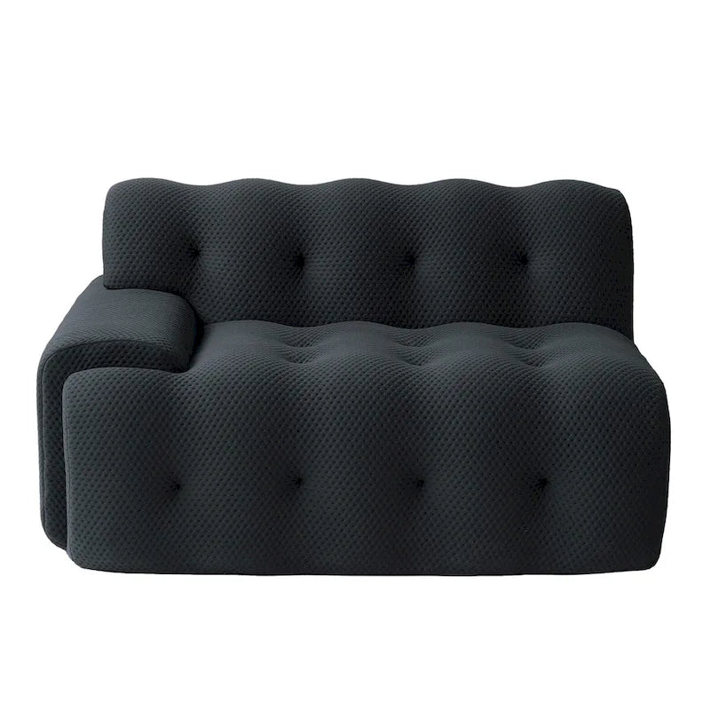 102.4 Cloud Sofa Couch3-seater Upholstered 3D Textile Material Sectional Sofa For Living Room, Apartment