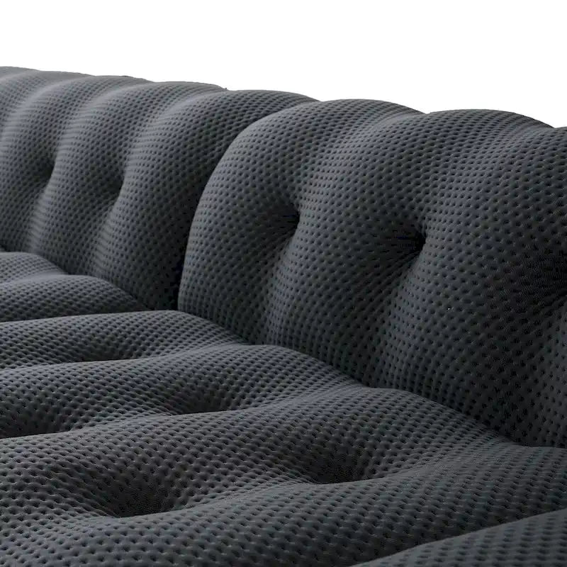 102.4 Cloud Sofa Couch3-seater Upholstered 3D Textile Material Sectional Sofa For Living Room, Apartment