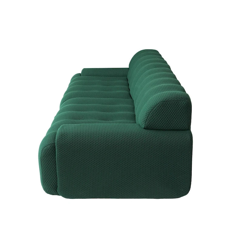 102.4 Cloud Sofa Couch3-seater Upholstered 3D Textile Material Sectional Sofa For Living Room, Apartment