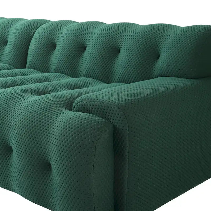 102.4 Cloud Sofa Couch3-seater Upholstered 3D Textile Material Sectional Sofa For Living Room, Apartment