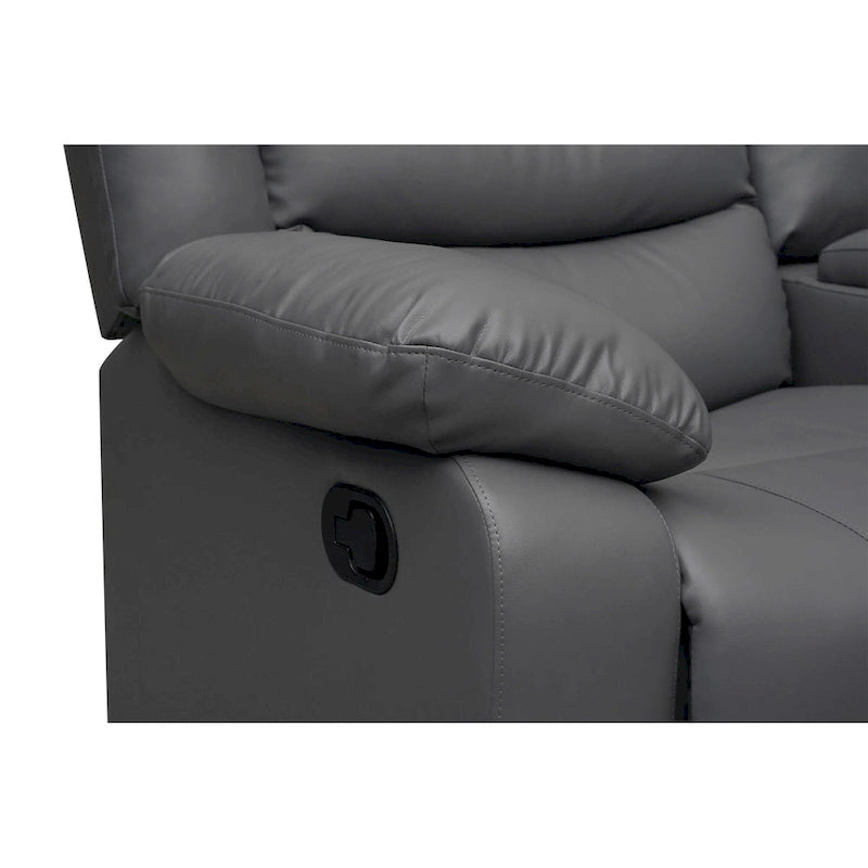 106 Manual Reclining Modular Sectional Couch with 1 Console & 2 Cup Holders, Living Room/Office