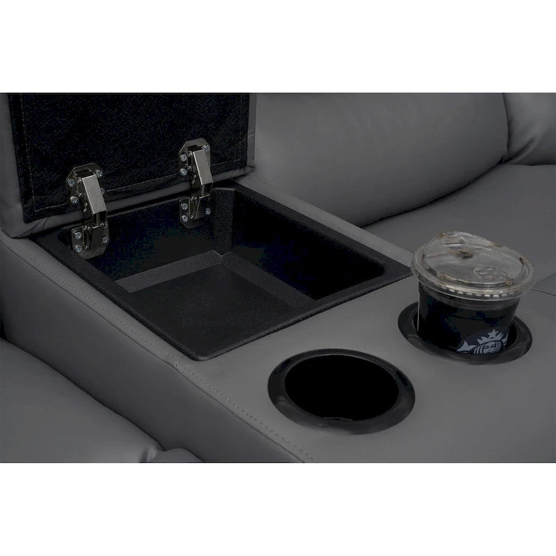 106 Manual Reclining Modular Sectional Couch with 1 Console & 2 Cup Holders, Living Room/Office